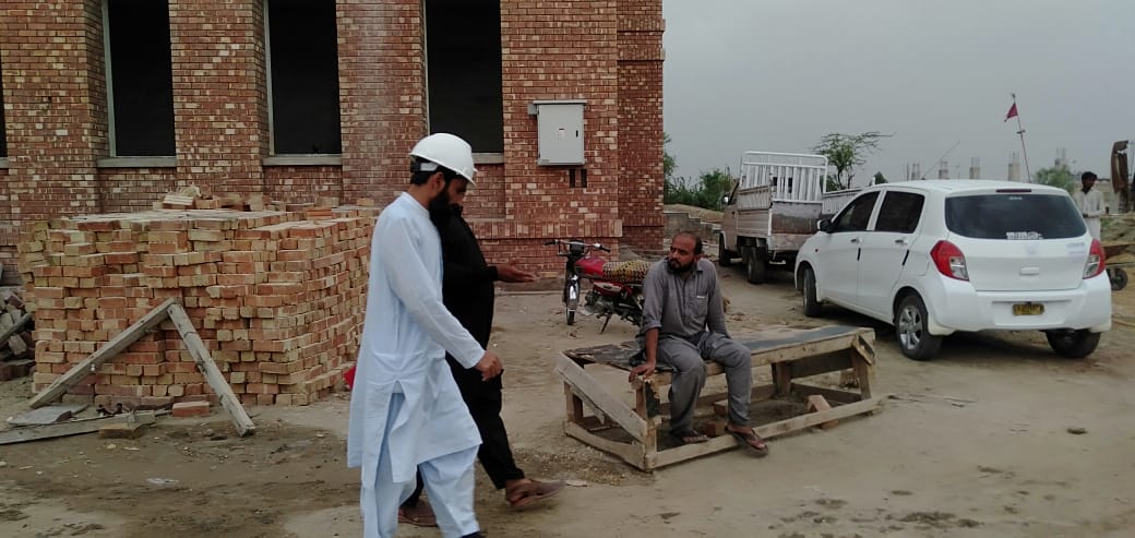 pd visited under constructions schools in district jacobabad