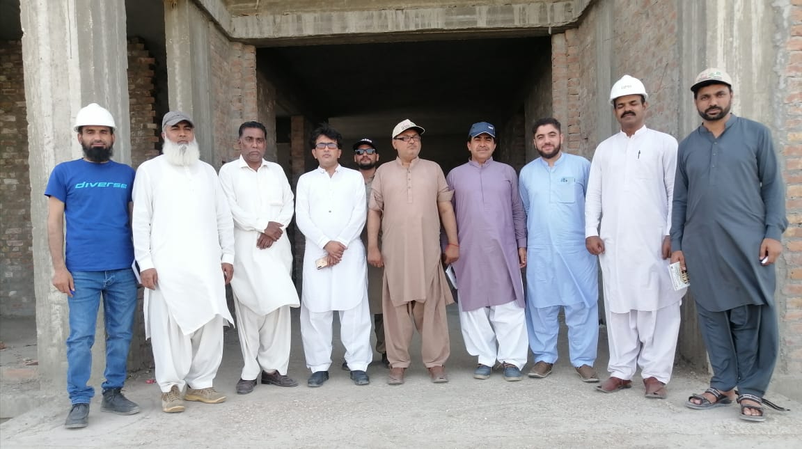 Visit of the under-construction schools in District Qambar-Shahdadkot and Jacobabad