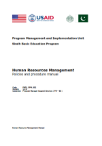  (Updated Version) PMIU-Policies Procedures Manual HR